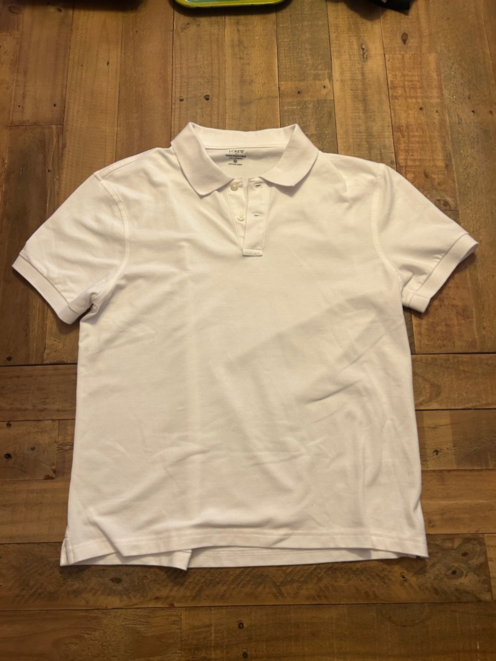 J. Crew White Men's Polo Shirt - Clean Short Sleeve
